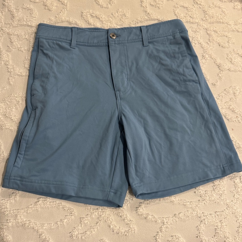 Avalanche Light Blue Flat Front Men's Shorts